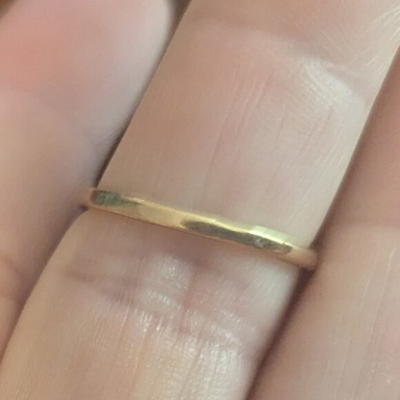 Dainty Carnelian 14K Gold 2 Diamond Ring GE ESPO Estate Size 7.75 Vintage - Picture 6 of 7